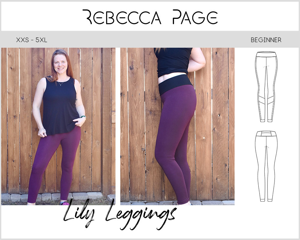 Lily Leggings PDF Sewing Pattern Pants Pattern, Custom Leggings, Athletic  Patterns, Leggings Pattern, Pants PDF, Athletic Pants, Quick Sew 