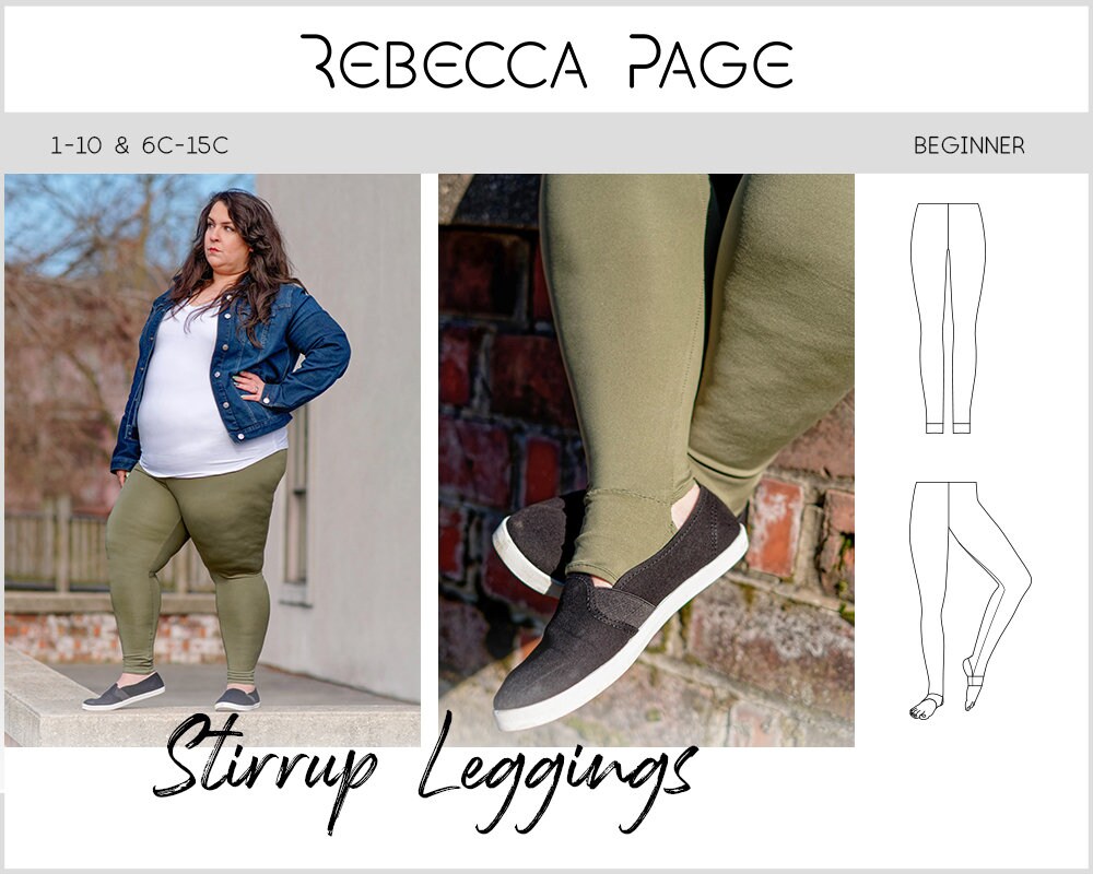Womens Curvy Stirrup Leggings PDF Sewing Pattern Leggings PDF, Leggings  Sew, Leggings Pattern, Curvy Sewing Pattern, Curvy Legging 