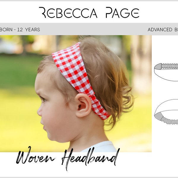 Woven Headband PDF Sewing Pattern - Headband Pattern, Cute Pattern, Accessories Pattern, Cute Sewing Pattern, Headband PDF, Fast Pattern