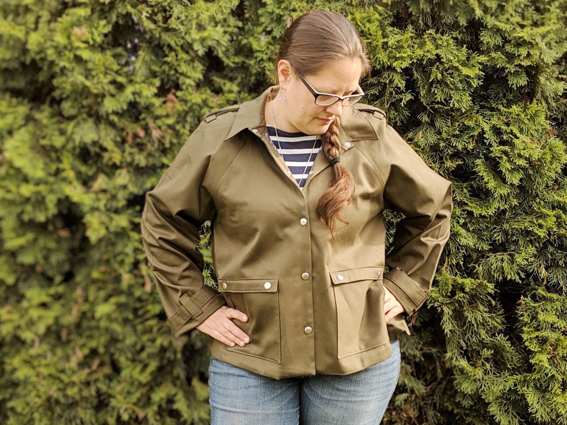 Andie A Anorak PDF Sewing Pattern Jacket Pattern Rain Etsy