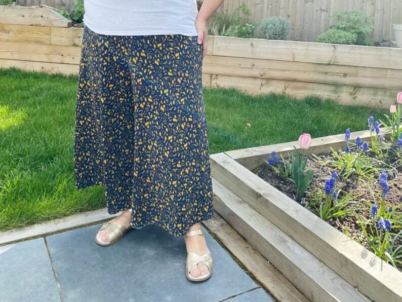 Womens Curvy Culottes PDF Sewing Pattern Wide-leg Pattern, Culottes Pattern, Comfy Pants Pattern, Curvy Sewing Pattern, Wide-leg PDF