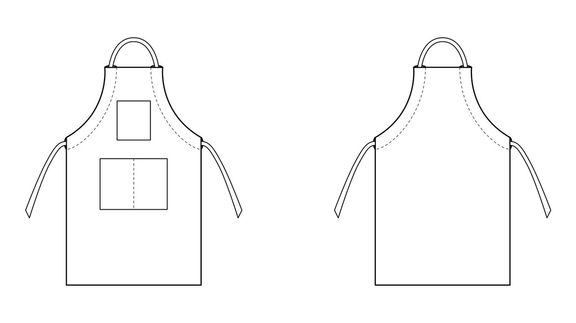 Apron PDF Sewing Pattern Baking Pattern Bib Apron Pattern Etsy