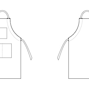 Apron PDF Sewing Pattern - Baking Pattern, Bib Apron Pattern, Pocket Apron, Apron Sewing Pattern, Baking PDF, Fast Apron Pattern