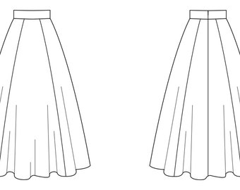 Bettina Circle Skirt PDF Sewing Pattern - Classic Pattern, Circle Skirt Pattern, Full Skirt Pattern, Skirt Sewing Pattern, Classic PDF