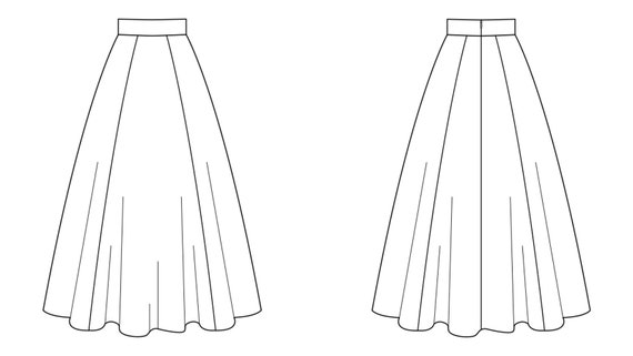 Accordion-pleated halter dress flat sketch V1 - Designers Nexus | Dress  design drawing, Fashion design dress, Flat sketches