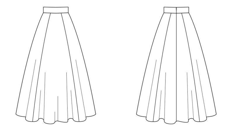 Classic PDF, Pretty Pattern, Skirt Pattern