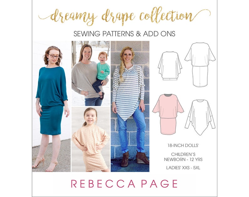 BUNDLE the Complete Dreamy Drape Pattern Pack PDF Sewing | Etsy
