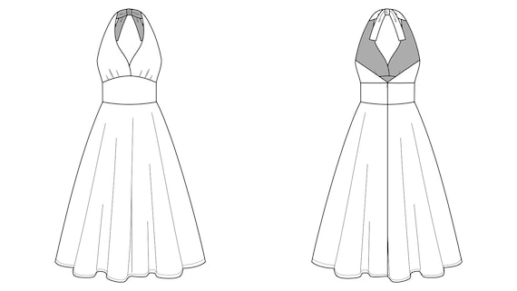 halter dress pattern