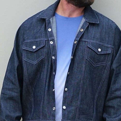 Pdf Pattern. Jean Jacket. Denim Jacket. Men's Denim Etsy