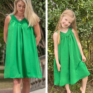 BUNDLE Yoke Dress PDF Sewing Pattern, Yoke Pattern, Loose Dress Pattern.