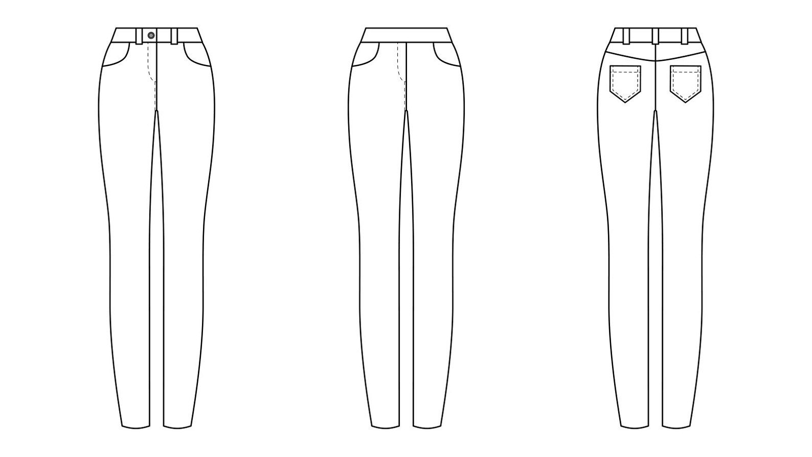 Skinny Jeans PDF Sewing Pattern Jeans Pattern Skinny Jeans Etsy