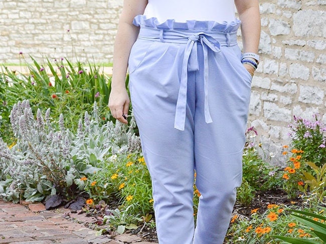 Paper bag pants pattern free outlet
