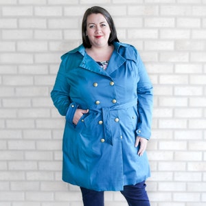Taylor Trench Coat PDF Sewing Pattern, Coat Pattern, Classic Outerwear Pattern.