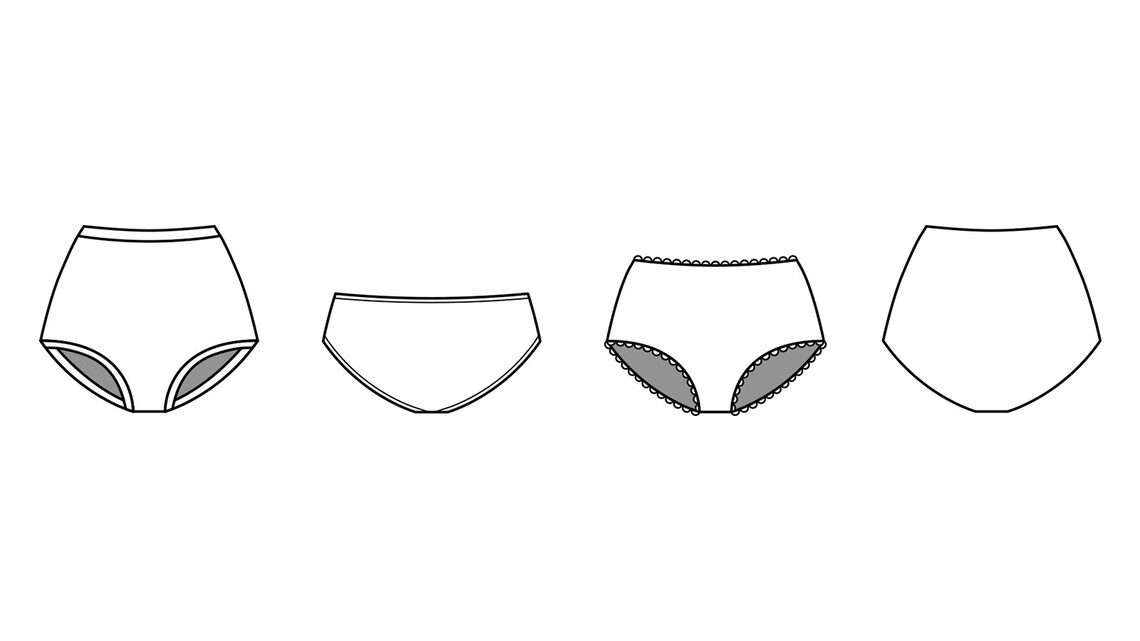 Basic Underwear PDF Sewing Pattern Underwear Pattern Basics Etsy