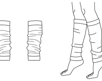 Ballet Leg Warmers PDF Sewing Pattern - Dancewear Pattern, Leg Warmers Pattern, Athletic Patterns, Balletwear Pattern, Dancewear PDF, Dance
