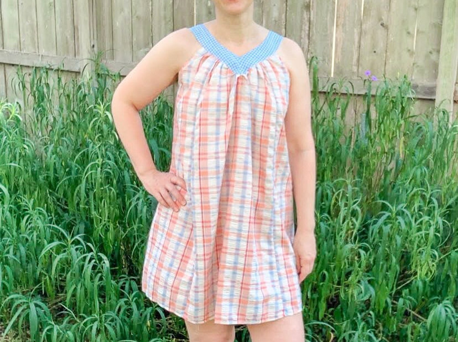 Yoke Dress PDF Sewing Pattern Yoke Dress Pattern Flowy Etsy