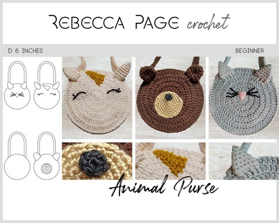 Crochet animal purse pattern free hotsell