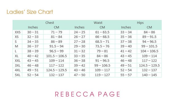 Crochet Cocoon Size Chart