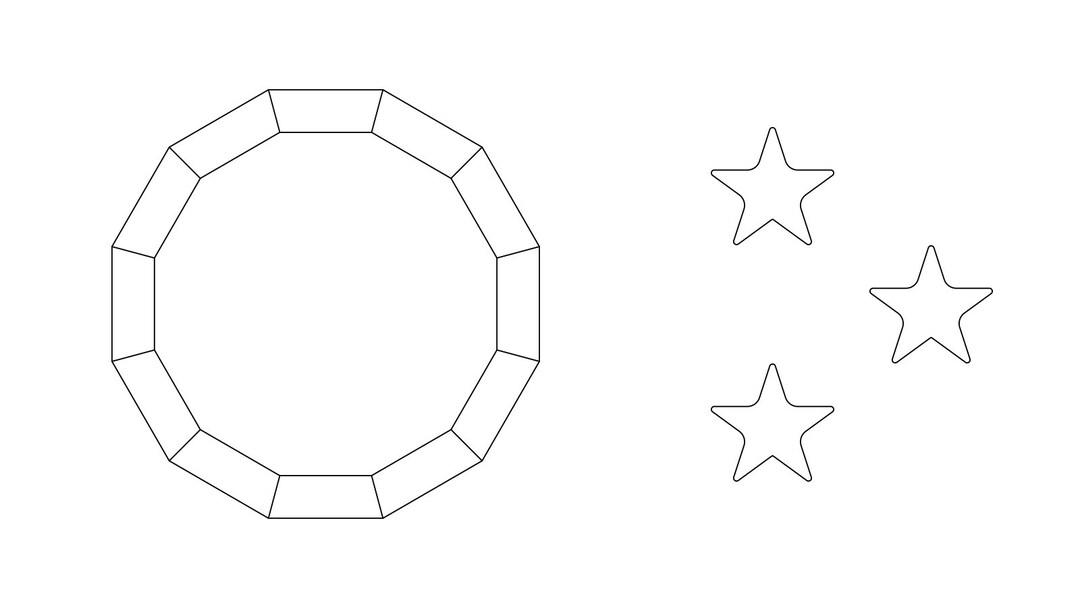 Shooting Star Bean Bag Game PDF Sewing Pattern Bean Bag Etsy