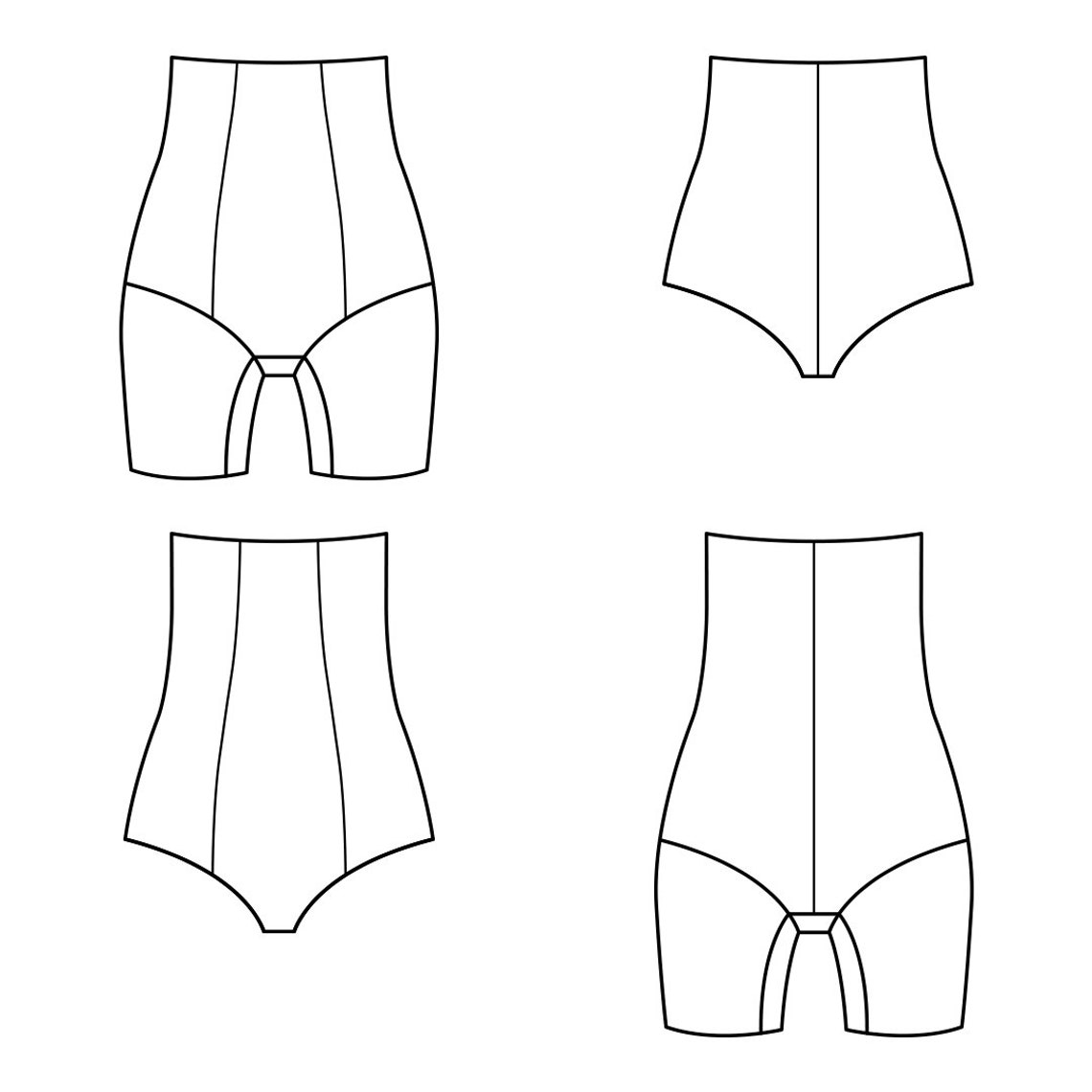 Shapewear PDF Sewing Pattern XXS5XL optional briefs or Etsy