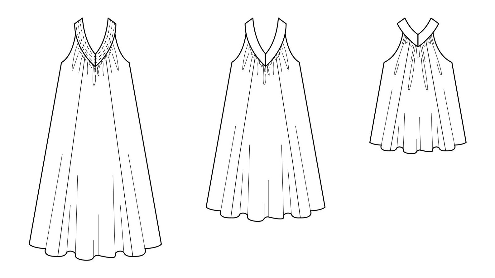 Children's Yoke Dress PDF Sewing Pattern Newborn to 12 Etsy