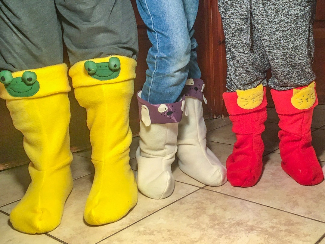 Rain Boot Liner PDF Sewing Pattern Warm Pattern, Boot Liner Pattern
