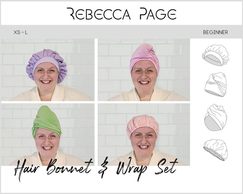 Hair & Wrap Set PDF Sewing Pattern Hair Etsy