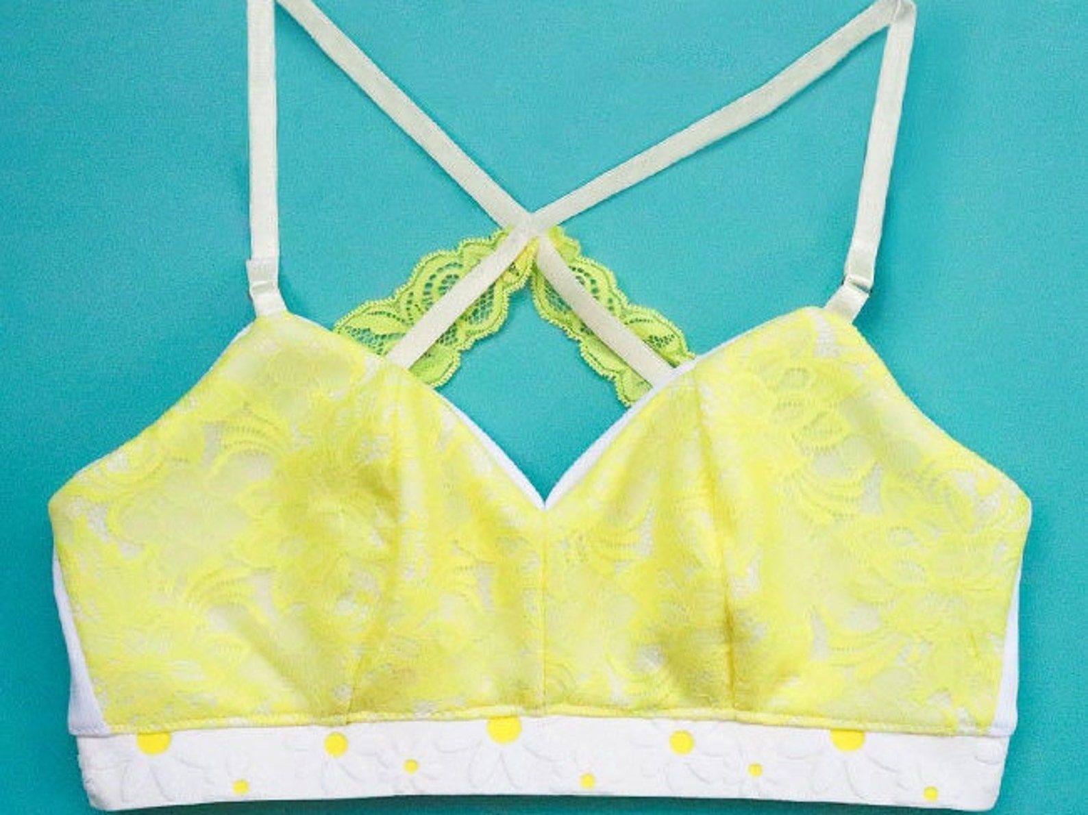 Racerback Bralette PDF Sewing Pattern Bra Pattern Comfy Etsy