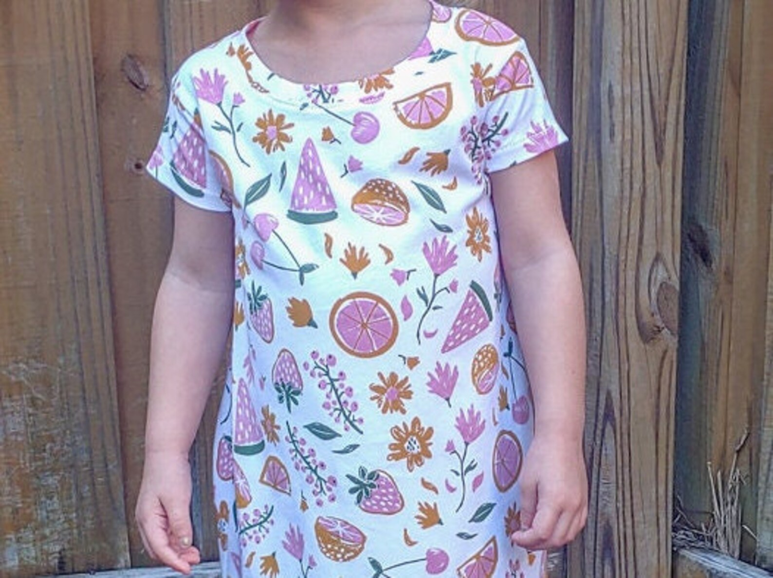 Childrens Tshirt Dress PDF Sewing Pattern Tshirt Pattern Etsy