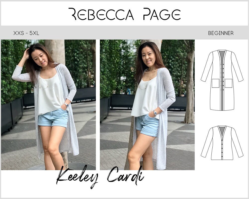 Keeley Cardigan PDF Sewing Pattern 