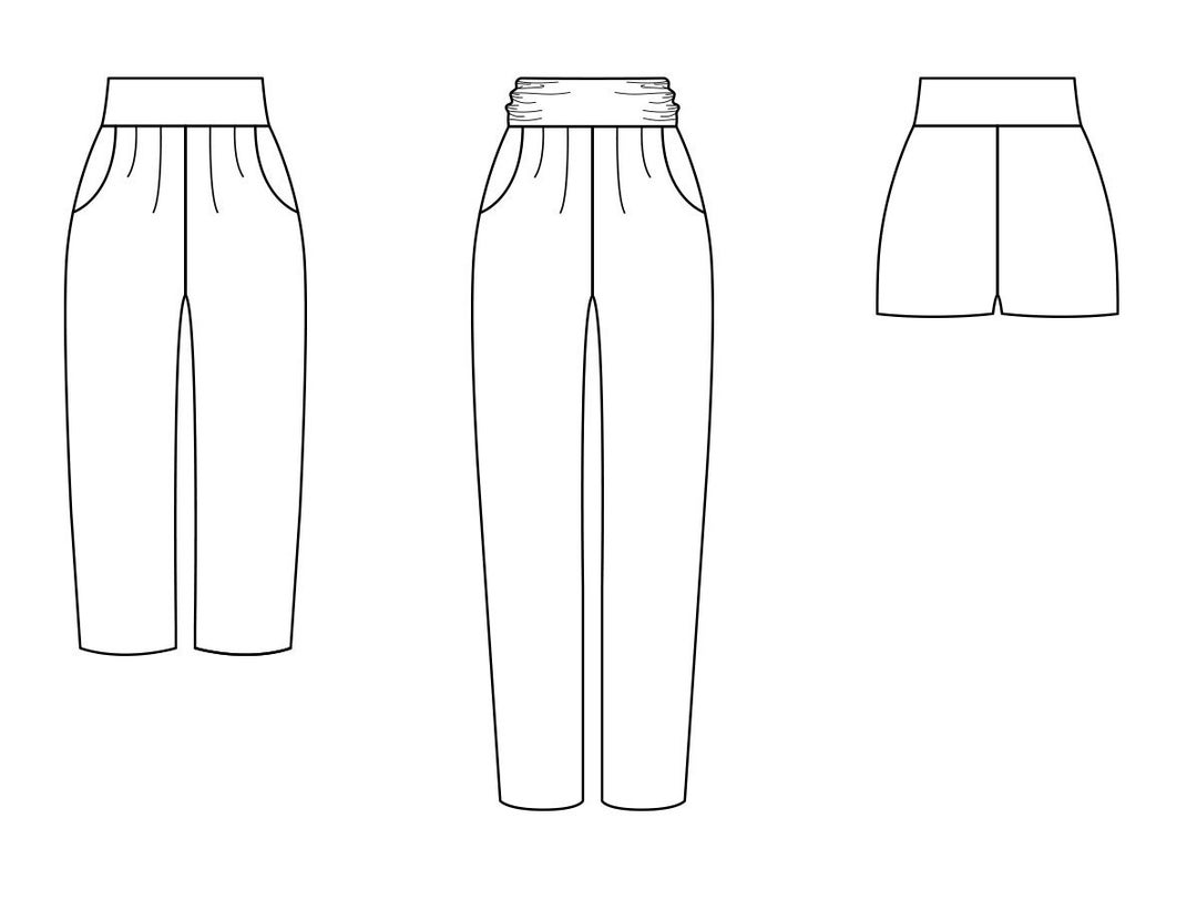 Yoga Pants PDF Sewing Pattern Comfy Pants Pattern, Yoga Pants Pattern, Trackies Pattern, Pants