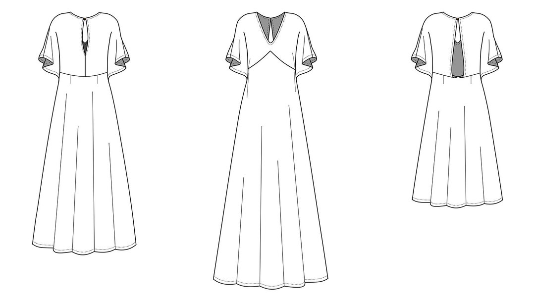 Portia Party Dress Add on PDF Sewing Pattern Dress Pattern, Party Dress