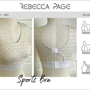 Sports Bra PDF Sewing Pattern - Bra Pattern, Sports Bra Pattern, Sports Pattern, Lingerie Sewing, Bra PDF, Fun Lingerie Pattern, Bra Sewing