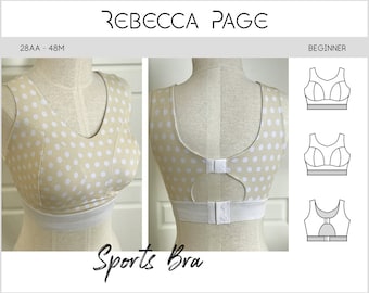 Sports Bra PDF Sewing Pattern - Bra Pattern, Sports Bra Pattern, Sports Pattern, Lingerie Sewing, Bra PDF, Fun Lingerie Pattern, Bra Sewing
