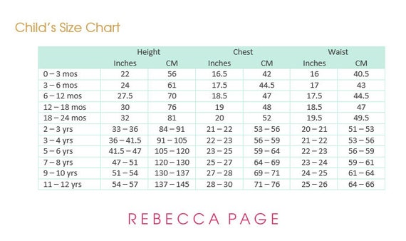 Exs Size Chart