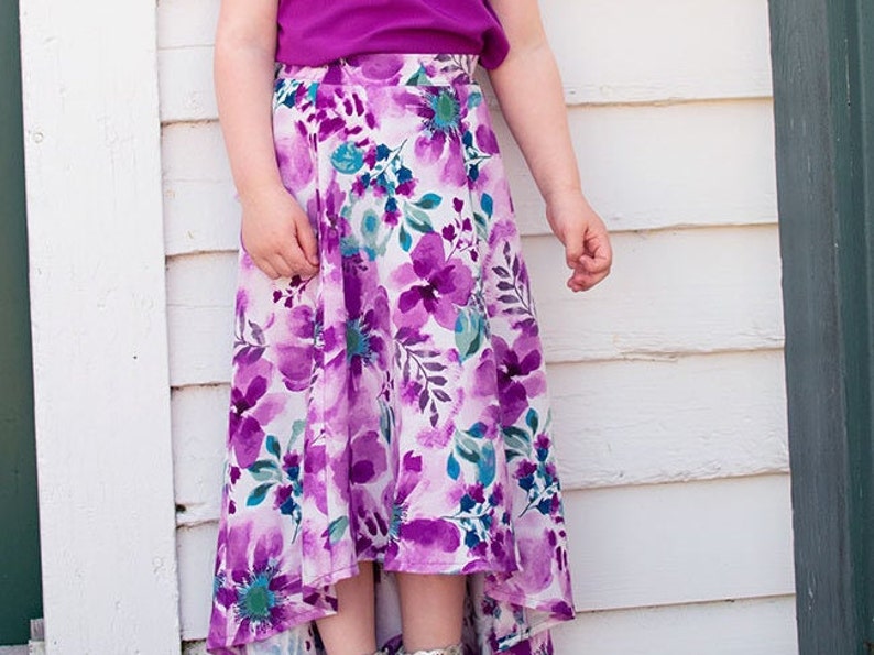 BUNDLE Hayley Skirt PDF Sewing Pattern Hi-low Pattern, Hi-low Skirt Pattern, Flowy Skirt Pattern, Skirt Sewing Pattern, Hi-low PDF, Easy