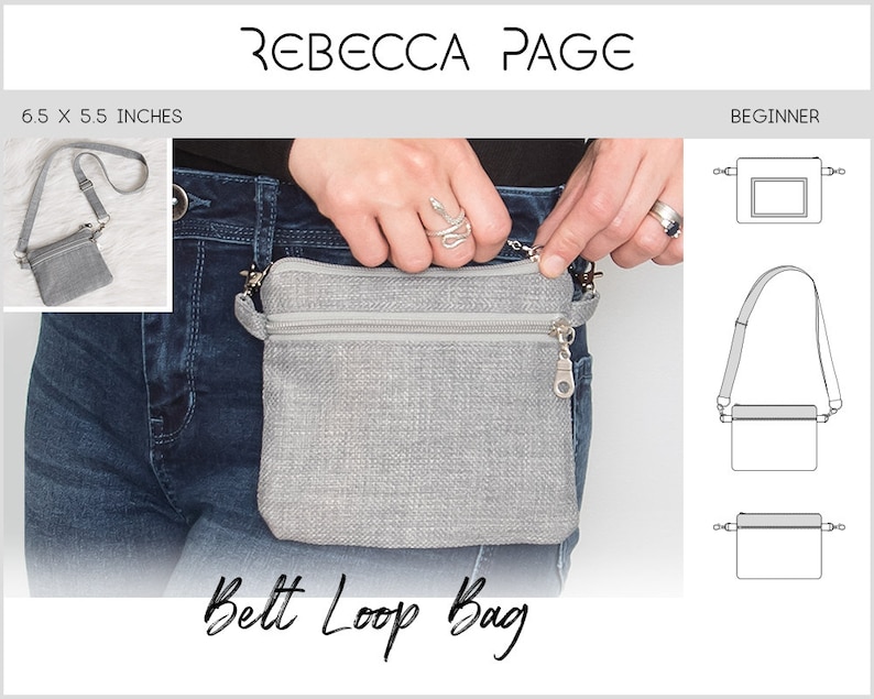 Belt Loop Bag PDF Sewing Pattern Belt Loop PDF Belt Loop Etsy