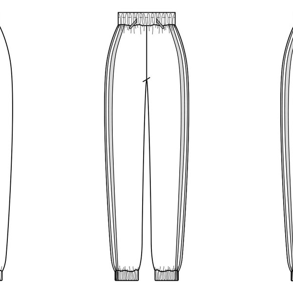 Woven Jogger Sewing Pattern Etsy