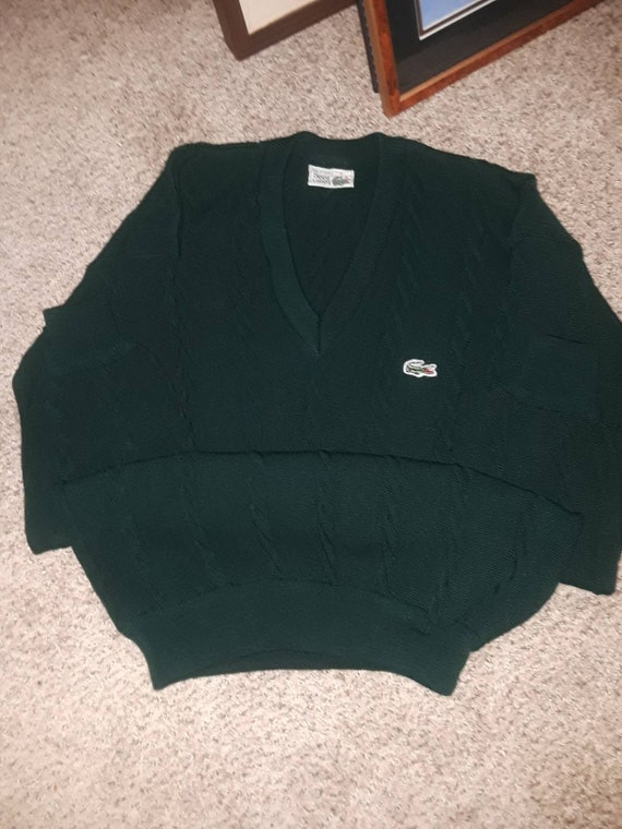 Vintage lacoste sweater chemise lacoste cable knit