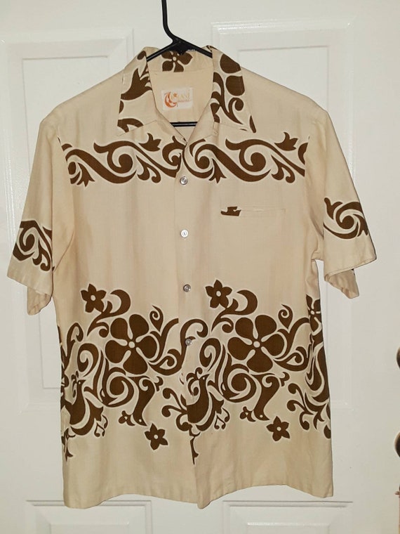 Vintage 1950s IOLANI Hawaiian Shirt/Mens Vintage H