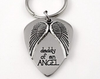 Daddy of An Angel - Remembrance  Keychain  -   Baby Miscarriage,  Loved Ones, Dad Miscarriage Loss, Father Grief Keychain