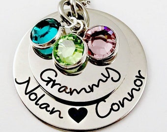 Grammy Custom Necklace, Grandma Mommy Mom, Personalized Grandma Gift, Grandma Necklace, Mother's Day Gift,  Grammy Jewelry, Birthstone