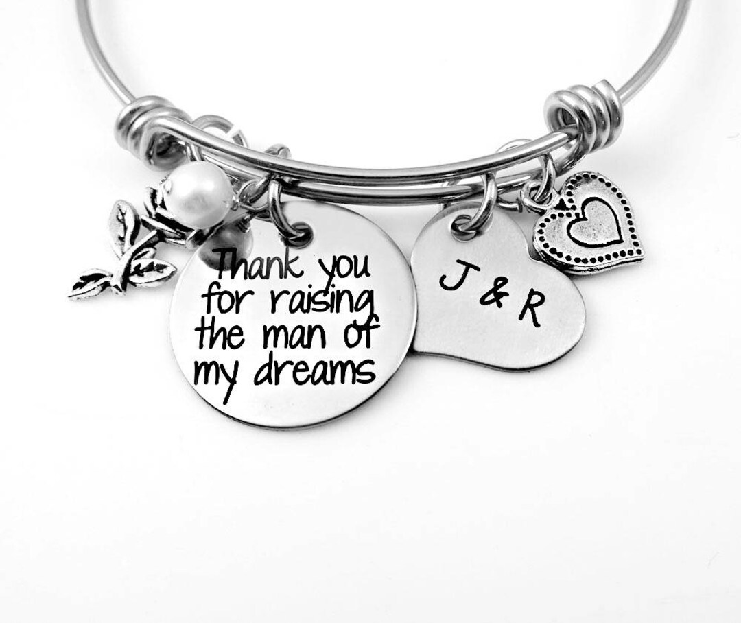 Motherinlaw Bracelet thank You for Raising the Man of My Dreams