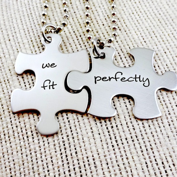 His Hers Necklace Etsy