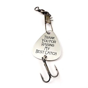 Father of the Groom Gift - Engraved Personalized Fishing Lure -  Thank you Father Gift for Father-in-Law - Wedding - My Best Catch