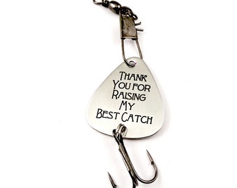 Father of the Groom Gift - Engraved Personalized Fishing Lure -  Thank you Father Gift for Father-in-Law - Wedding - My Best Catch