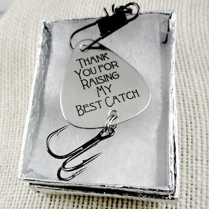 Father of the Groom Gift - Engraved Personalized Fishing Lure - Thank You Father Gift for Father ...