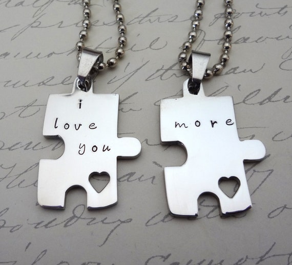 Puzzle piece necklace for cheap couples