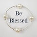 BEST SELLER! Be Blessed Bracelet With Creamy White Pearls on Sterling ...
