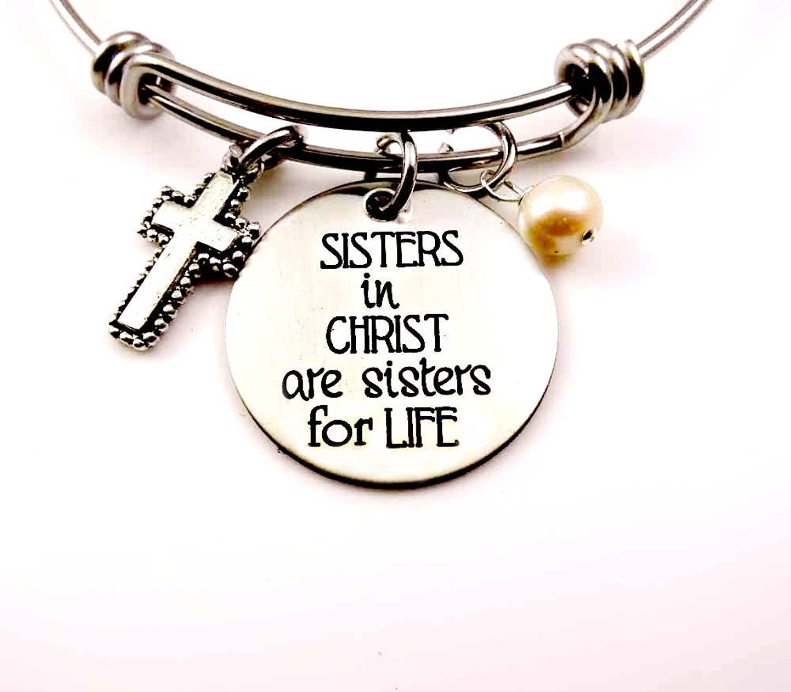 Sisters in Christ Bracelet Sisters for Life Bracelet - Etsy